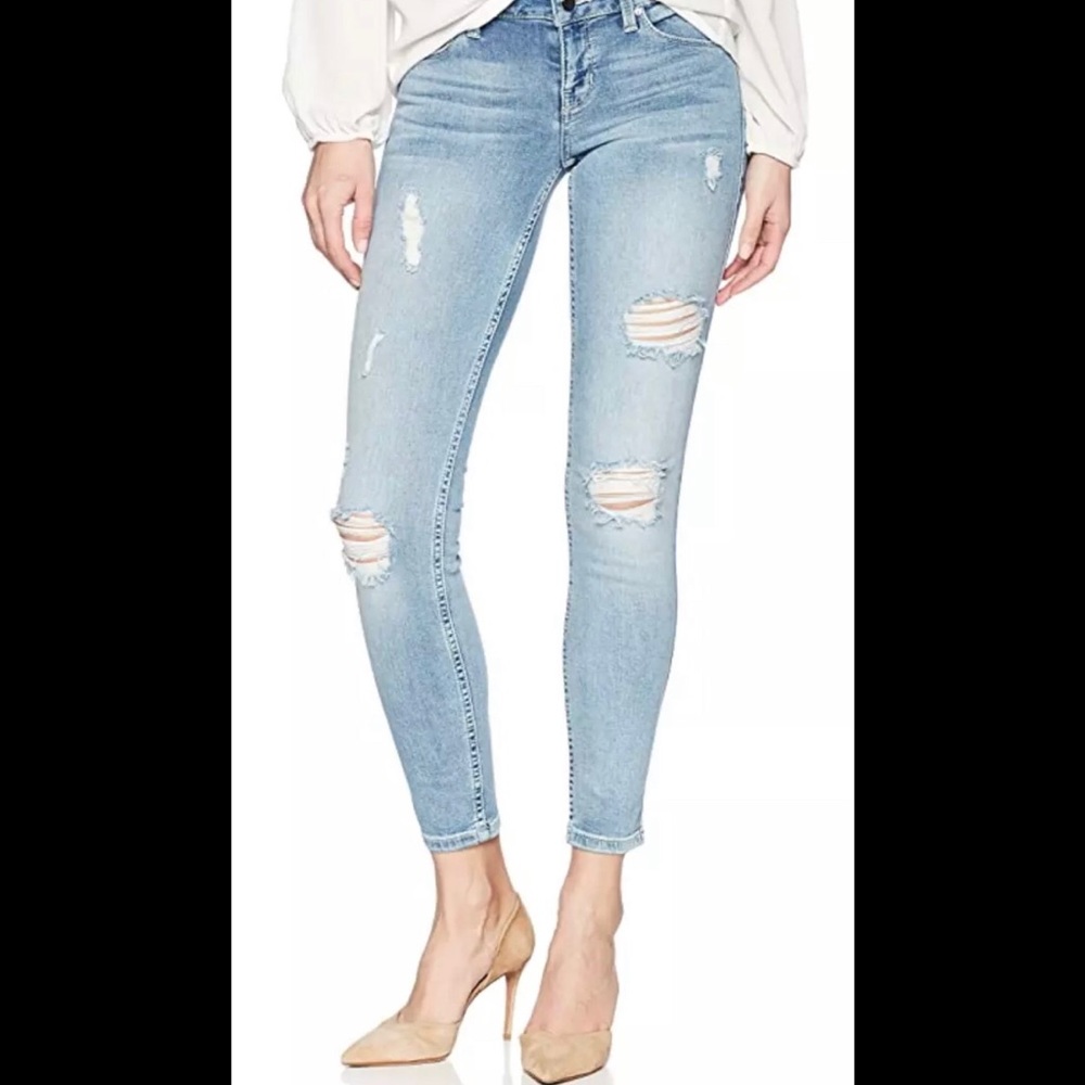 Guess Skinny Distressed Light Wash Jeans